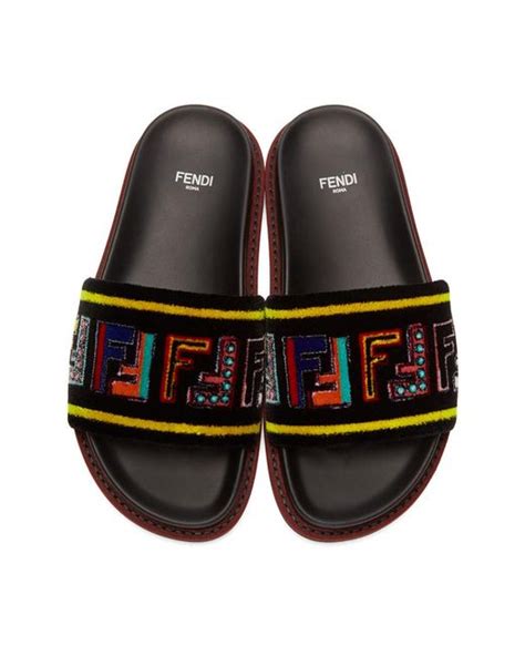 fendi multicolor slides|Fendi multicolor bucket bag.